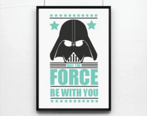, Star Wars print, Movie Poster, Retro poster, Inspirational quote ...