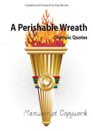 Olympic Quotes Copywork - Manuscript