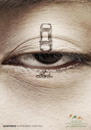 Great awareness advert against sleep deprived driving