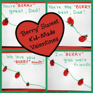 Berry Sweet Kid-Made Valentines