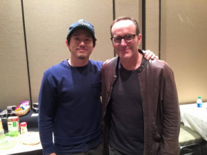 Clark Gregg with Steven Yeun at Emerald City Comic Con 2015 ( via ...