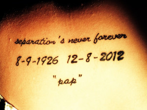 Memorial Tattoo Quotes For Grandpa