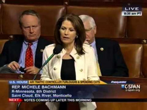 Rep. Michele Bachmann (R-MN) was afforded 90 seconds to speak on the ...