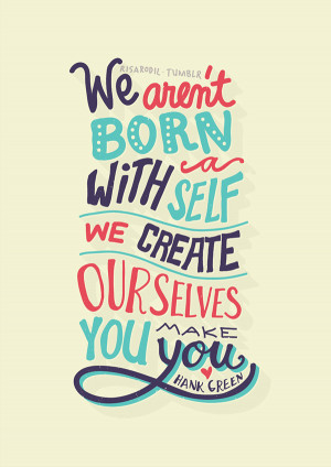 Hank Green Quotes - Lettering Series