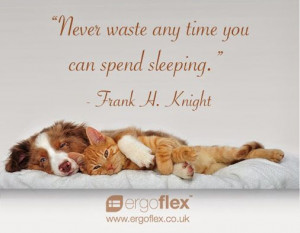 ... any time you can spend sleeping.