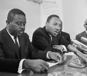 The Reverands Ralph Abernathy and Martin Luther King