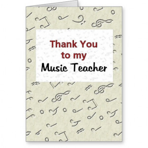 thank_you_to_my_music_teacher_greeting_cards ...