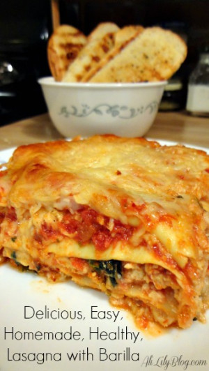 Delicious Easy Healthy Lasagna Recipe with Ground Turkey, Spinach and ...