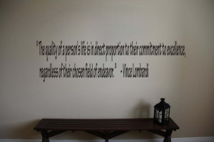 Vince Lombardi Inspirational Football Sports Quote Vinyl Wall Sticker ...