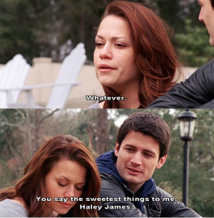 ... the sweetest things to me haley james one tree hill haley and nathan