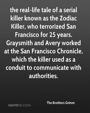 the real-life tale of a serial killer known as the Zodiac Killer, who ...