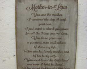 Sign for your Mother-in-Law. Distressed & Antiqued Makes a great ...