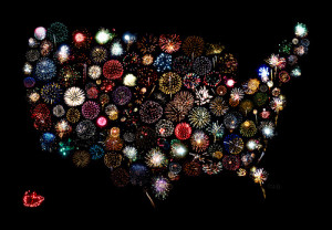 pretty fireworks celebrate sparkle America merica fourth of july ...