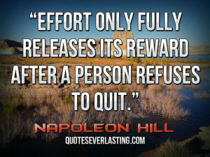 Effort only fully releases its reward after a person refuses to quit ...