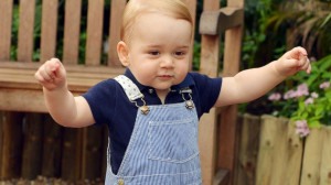 was taken to mark Prince George's first birthday and shows the Prince ...