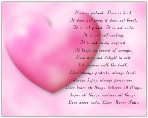 Love Is patient Love Is Kind - Love Quote