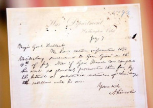 Letter from Lincoln to Major Gen. Halleck Win McNamee/Getty Images