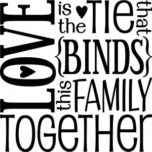 Love is the tie that binds this family together