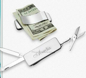 Zippo Engraved Money Clip Credit Card Case