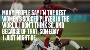 Soccer Player Mia Hamm Quote