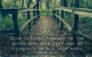 Bible Verse Quote. Proverbs 4:26