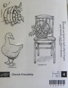 ... -Up-Cherish-Friendship-Rubber-Stamp-Set-Duck-Apple-Barrel-Chair-Quote