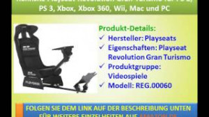 Rennsitz Playseat Revolution Gran Turismo fÃÂ¼r PS 2, PS 3, Xbox ...