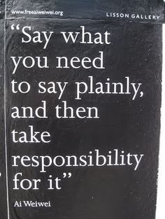 Take Responsibility