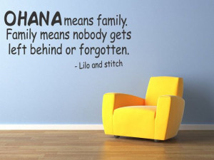 OHANA Means Family Lilo and Stich Quote by WallStickersDecals, $15.99