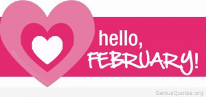Hello month of love february
