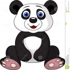Cute Panda Cartoon Character
