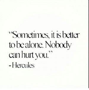 Hercules Wisdom alone single quotes