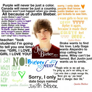 Justin Bieber Quotes - Polyvore