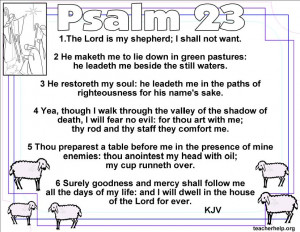 bible verse psalm 23