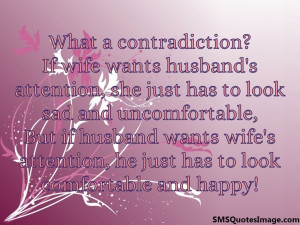 If wife wants husband’s attention...
