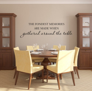 ... Around The Table Kitchen Wall Quote Saying Home Wall Decal 10Hx36W