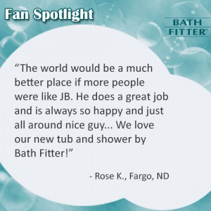 JB made the world a better place for our customer Rose from Fargo!