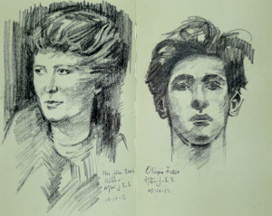 Charcoal Drawings After John Singer Sargent