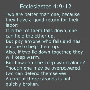 This is a common bible verse used in weddings. You can use a short ...