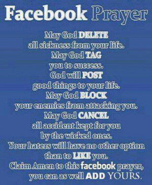 Facebook Prayer