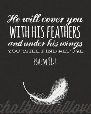 He will cover you in his feathers & under his wings you will find ...