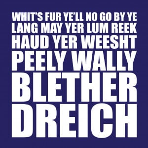 Funny Scottish Sayings and Quotes