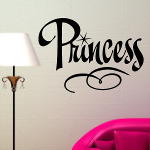 Princess Quotes Wall Words Decals Lettering picture