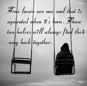true lovers are one soul that is separated quote, HD Wallpaper Free ...