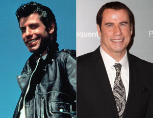 Then: Travolta had shot to stardom in Saturday Night Fever, and Grease ...