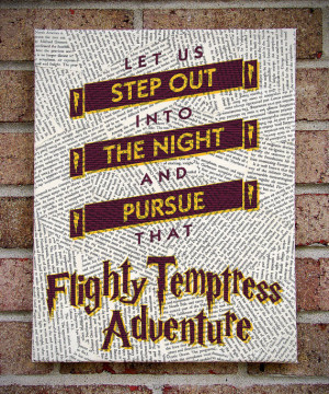 Harry Potter Quote Canvas Wall Art: Let Us Step Out Into The Night and ...