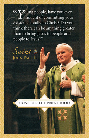 Saint John Paul II Vocations Poster, for web