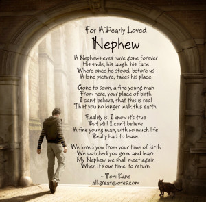 In Loving Memory Cards For Nephew – For A Dearly Love Nephew