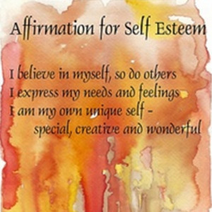 Affirmation For Self Esteem