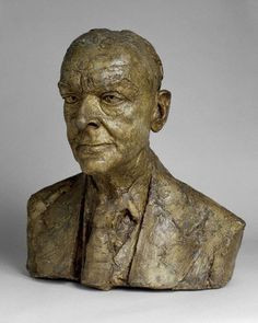 Eliot by Sir Jacob Epstein plaster cast of bust, 1951 More